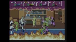 Teenage Mutant Ninja Turtles TMNT playthrough Konami 4-players arcade game -Not MAME- HD