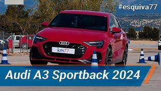 Audi A3 Sportback 2024 - Maniobra de esquiva (moose test) | km77.com