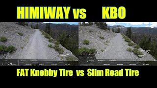 Himiway FAT tire E-bike vs KBO Breeze Commuter Off-road MAX speed test Downhill.