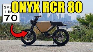 Testing The ONYX RCR 80 Volt - This 70mph E-Bike Is Wild!