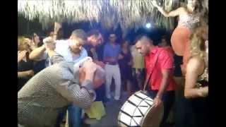 Playing the Tabel at a wedding in Amchit Lebanon