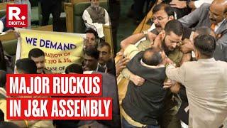 Breaking News: Major Ruckus In Jammu And Kashmir Assembly, Showdown Over Article 370