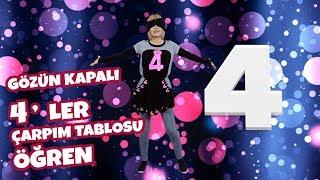 4‘ler Çarpım Tablosu | Figoş Abladan Çarpım Tablosu Öğren