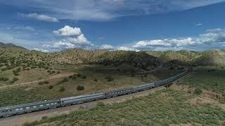 BNSF special 18 car train august 2018 Waldo and Lamy new Mexico