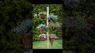 Fascinating example how to arrange hanging flower for your yard 