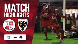 HIGHLIGHTS | Crawley Town vs AFC Wimbledon