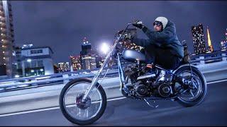 東京の夜を駆ける77年式チョッパー / Japanese Chopper in Tokyo Night. 【H-D 77' Shovelhead】【4K】