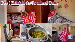 How I Keep My Home Organized & Clutter Free ~Double Chocolate Cookie ~Hum Do Hamare Chaar Dubai Vlog