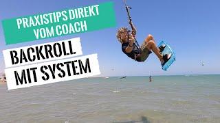 Kitesurfen Lernen - Backroll mit System