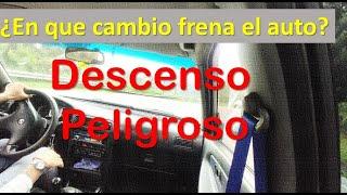 ¿FRENO DE MOTOR en automóviles| ¿Cómo bajar DESCENSO PELIGROSO sin utilizar los frenos?