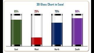 Info-graphics: 3D Glass Chart in Excel