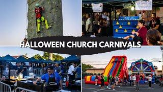 St Cyprian Catholic Church Halloween Carnival Fundraiser in the Parking Lot in Long Beach CA