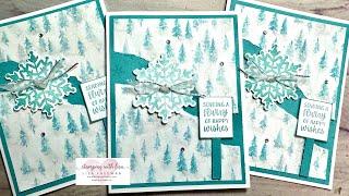 3 Super Easy Christmas Cards Using Winter Meadow!