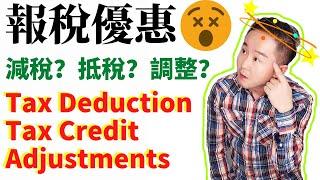 十分鐘搞懂美國報稅優惠政策Tax Credit，Deduction和Adjustment