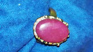 Antique red beryl ring, 红柱石古董戒