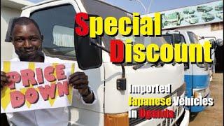 Special discount on Japanese trucks at Yoshino-Trading in Uganda.