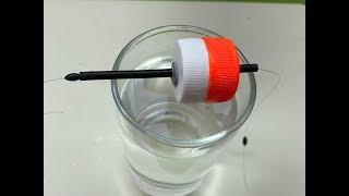 DIY Fishing Hacks -How To Make Fishing Bobber From Straw And Bottle Cap -Làm Phao Ống Nhựa Nắp Chai