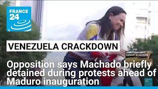 Venezuela's Machado freed after being 'taken away by force': opposition • FRANCE 24 English