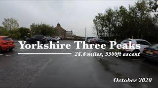 A wet and windy Yorkshire Three Peaks 4K - October 2020