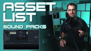 How To Make A Sound Pack Asset List