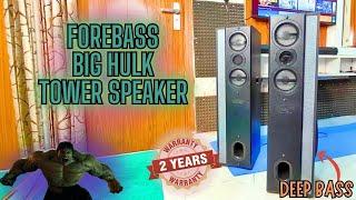 Forebass Big Hulk Tower Speaker Unboxing Soundtest & Review #forebass #bighulk  #soundtest