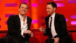 Michael Fassbender & James McAvoy's fan art romance - The Graham Norton Show - BBC