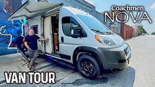 AWESOME Rear Bath Camper Van Layout | It’s LOADED With Everything!