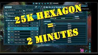 Farming Hexagon 25k Hexagon = 2 minutes?