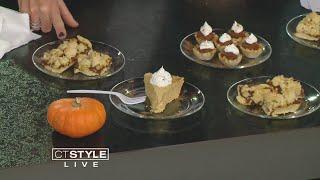 In The Bender Kitchen: Culinary Arts teacher Joanna siciliano and Megan Strick making pumpkin butter