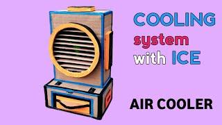 HOW TO MAKE AIR COOLER WITH DC MOTOR || HOW TO MAKE COOLER FROM CARDBOARD - DIY