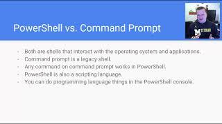 PowerShell vs. Command Prompt (cmd)