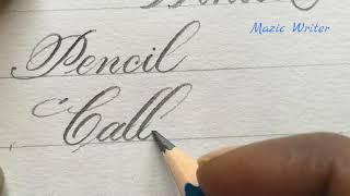 Satisfying pencil calligraphy | how to write beautiful handwriting with pencil