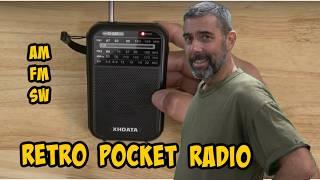 The XHDATA D220 Pocket Shortwave Radio. The 1960's meets the 2020's.