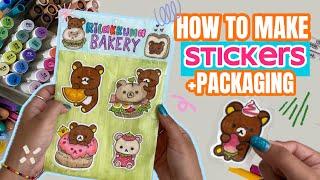 DIY stickers + sticker sheet packaging!