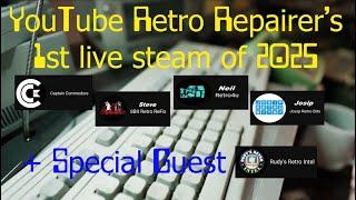 1st Live stream of 2025 @ 7.30pm GMT, Youtube retro repairer's #live #retro