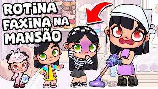 ROTINA FAXINA NA MANSÃO | AVATAR WORLD ROTINAS e HISTÓRIAS Com Bebê