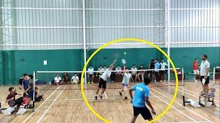 Badminton Semi Final match 2021 |Ajay Bhagat & Shailendra Vs Brijesh singh & Inder Choudhary|
