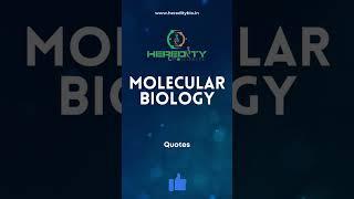 Molecular biology #reels #shorts #youtubeshorts #hereditybioacademy