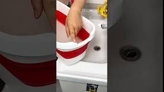 Folding Mop Bucket#BathroomGoods#LifeGood Helper#Practical and Convenient#Good things bought on