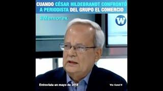 Cuando César Hildebrandt confrontó a periodista del Grupo El Comercio