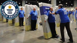 Largest Human Mattress Dominoes - Guinness World Records