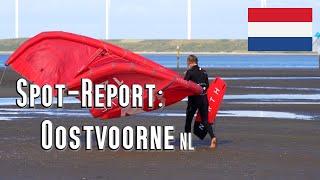 Spot-Report: Oostvoorne, Autostrand, Niederlande. Kitesurfen, Kite-Camp, Flachwasser, LKN