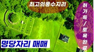 최고의 명당자리/풍수지리 완벽함/자연장허가득/종중,가족묘,수목장/토목공사완료