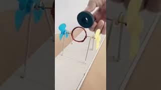 Fan Rotation coil by megantic field || Experiment witj magnet ||