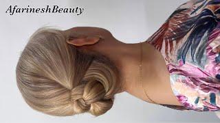 Amazing up do hairstyle with braided hair| Do it now 