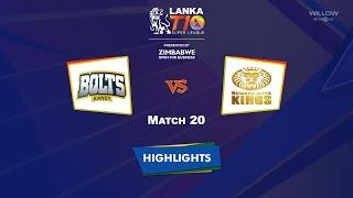 Highlights: 20th Match, Kandy Bolts vs Nuwara Eliya Kings | 20th Match - KB vs NEK