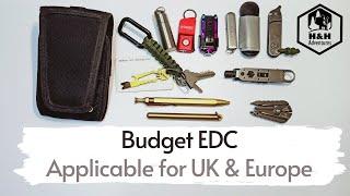 Budget EDC (Every Day Carry) items. Applicable for UK and Europe !