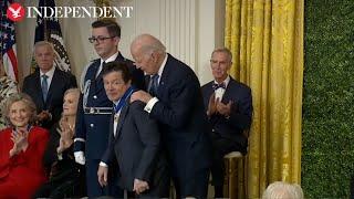 Michael J  Fox accepts Medal of Freedom at White House