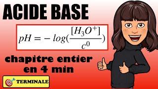 Transformation Acide Base pH - révisions Bac terminale