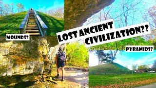 LOST CIVILIZATION IN NORTH AMERICA?? PYRAMIDS?? Exploring Indian Mound Reserve, Cedarville, Ohio  4K